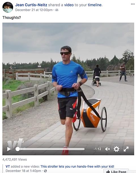 hands free jogging stroller